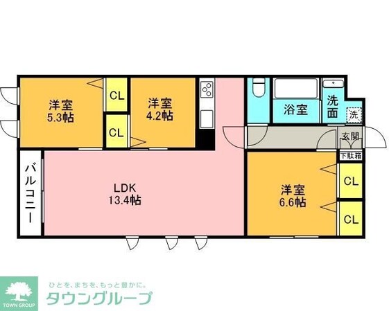 THE BELUGA 世田谷 RESIDENCEの物件間取画像